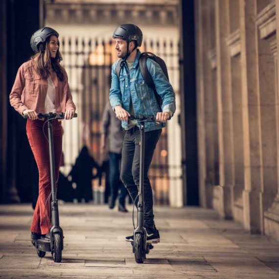 Segway twee steppen outdoor